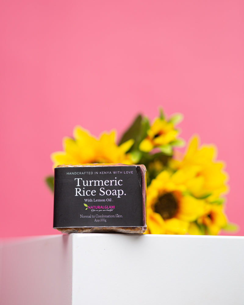 Turmeric Soap  100 G with Lemon Oil & Rice Flour