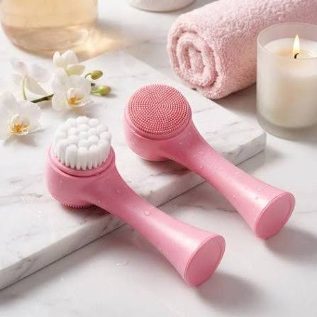 Silicon face brush.